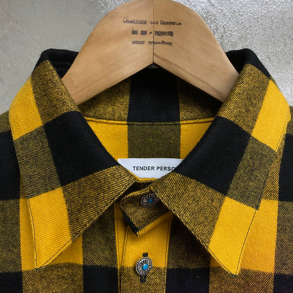 TENDER PERSON ANGEL AIRBRUSHED CHECK SHIRT / TENDER PERSON