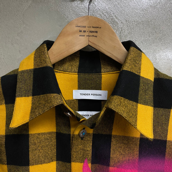 TENDER PERSON ANGEL AIRBRUSHED CHECK SHIRT / TENDER PERSON
