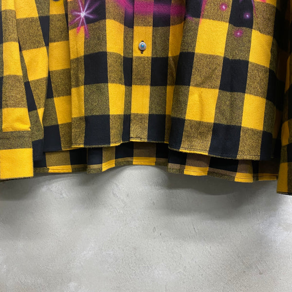 TENDER PERSON ANGEL AIRBRUSHED CHECK SHIRT / TENDER PERSON