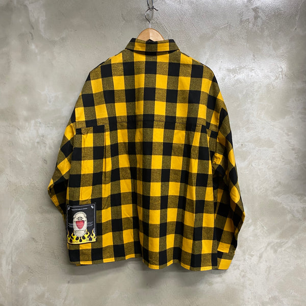 TENDER PERSON ANGEL AIRBRUSHED CHECK SHIRT / TENDER PERSON