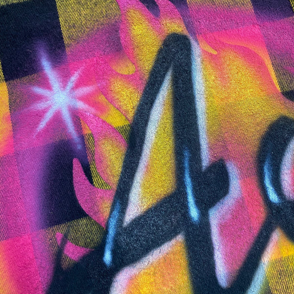 TENDER PERSON ANGEL AIRBRUSHED CHECK SHIRT / TENDER PERSON