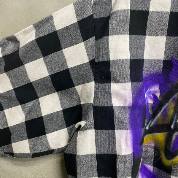 TENDER PERSON ANGEL AIRBRUSHED CHECK SHIRT / TENDER PERSON