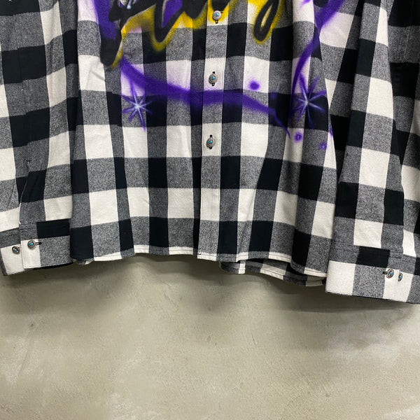 TENDER PERSON ANGEL AIRBRUSHED CHECK SHIRT / TENDER PERSON