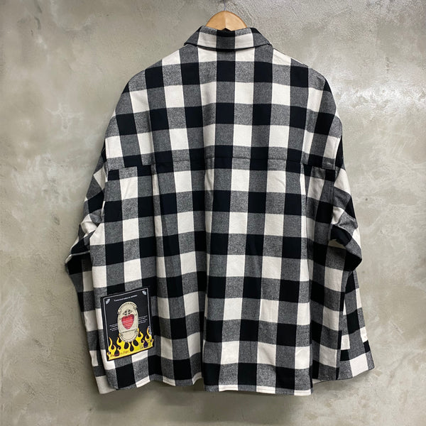 TENDER PERSON ANGEL AIRBRUSHED CHECK SHIRT / TENDER PERSON
