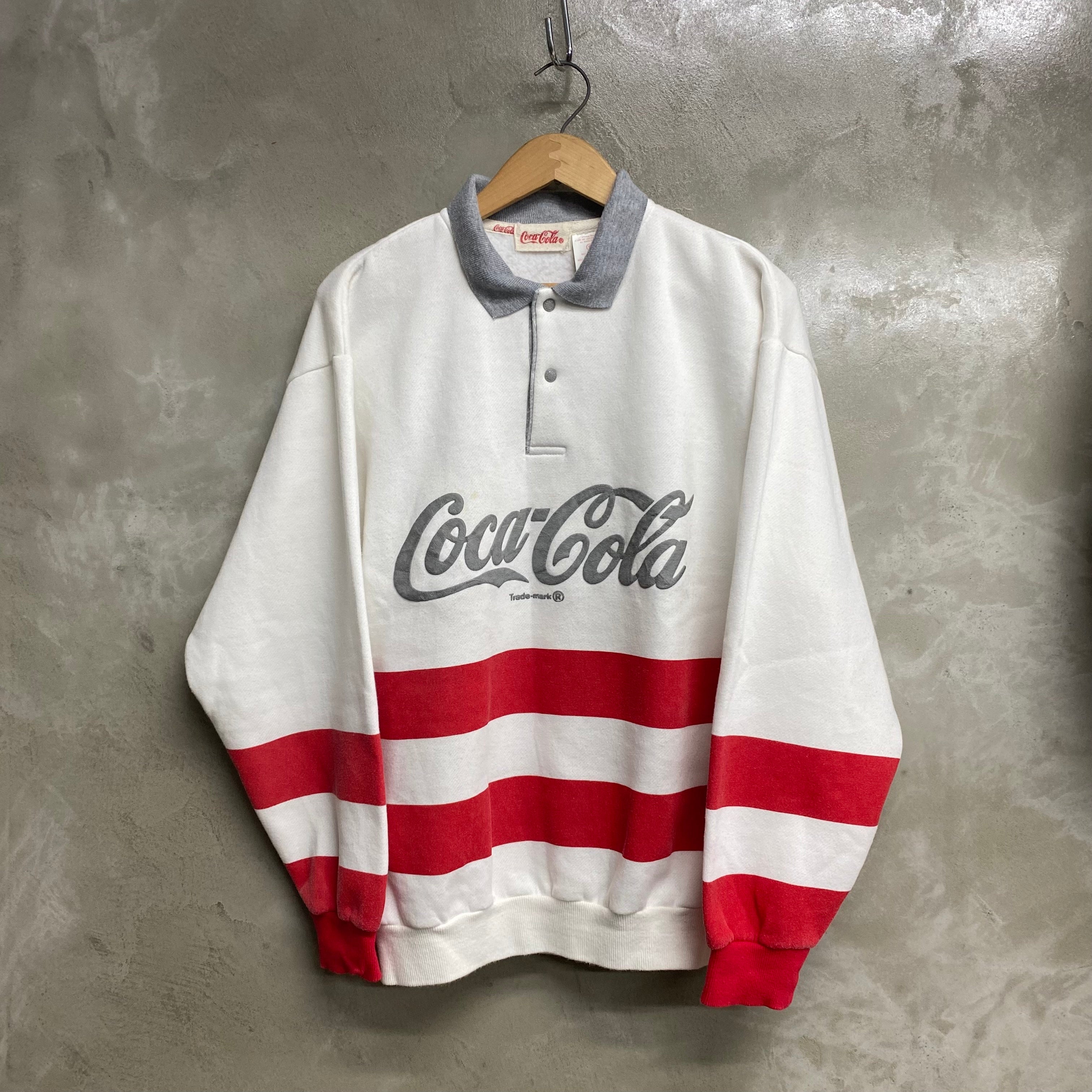 [ ONLY ONE ! ] COCA-COLA 00's HALF SNAP SWEAT SHIRTS / Mr.Clean Select