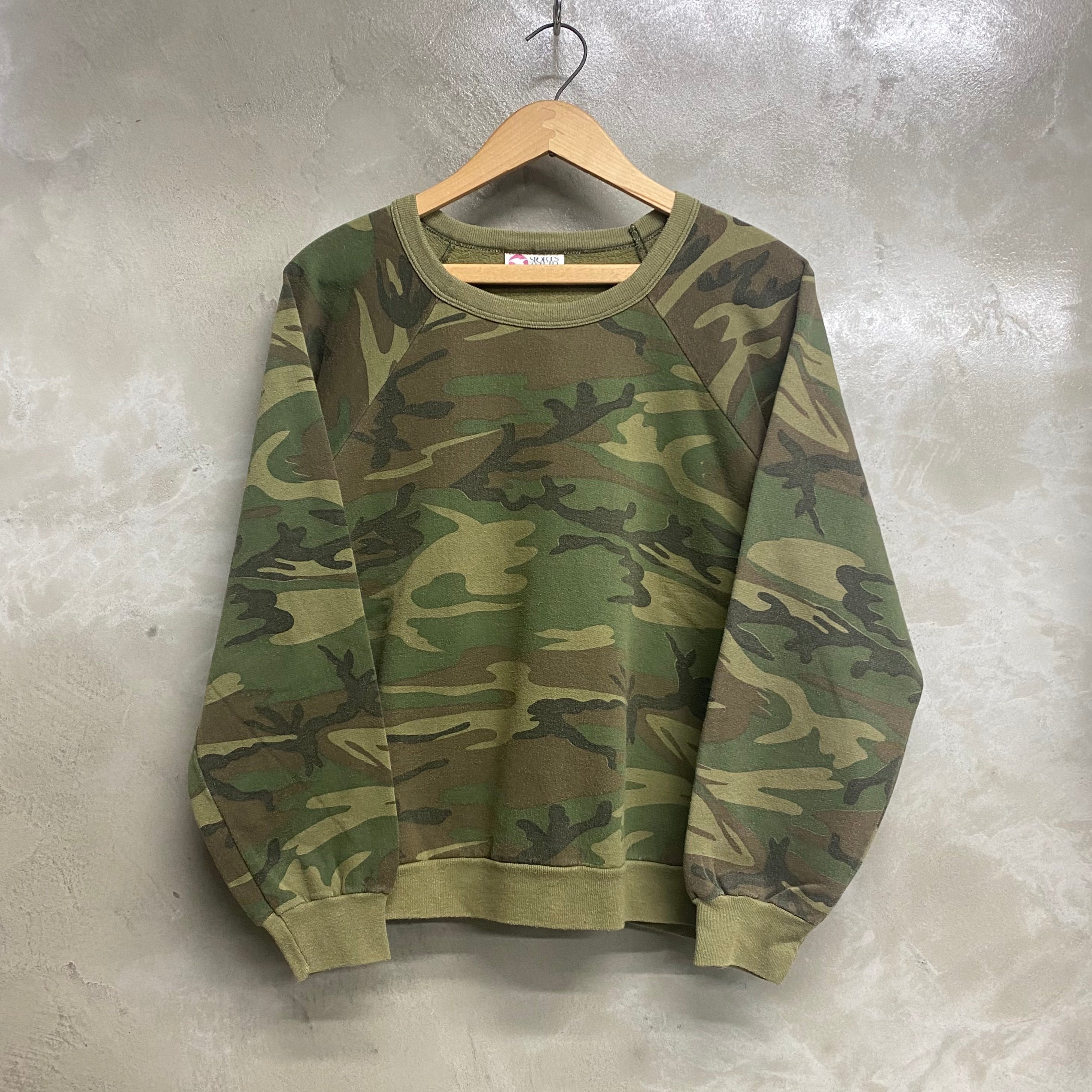 [ ONLY ONE ! ]  SPORTS AFIELD 80's- CAMOUFLAGE SWEAT SHIRT / Mr.Clean Select