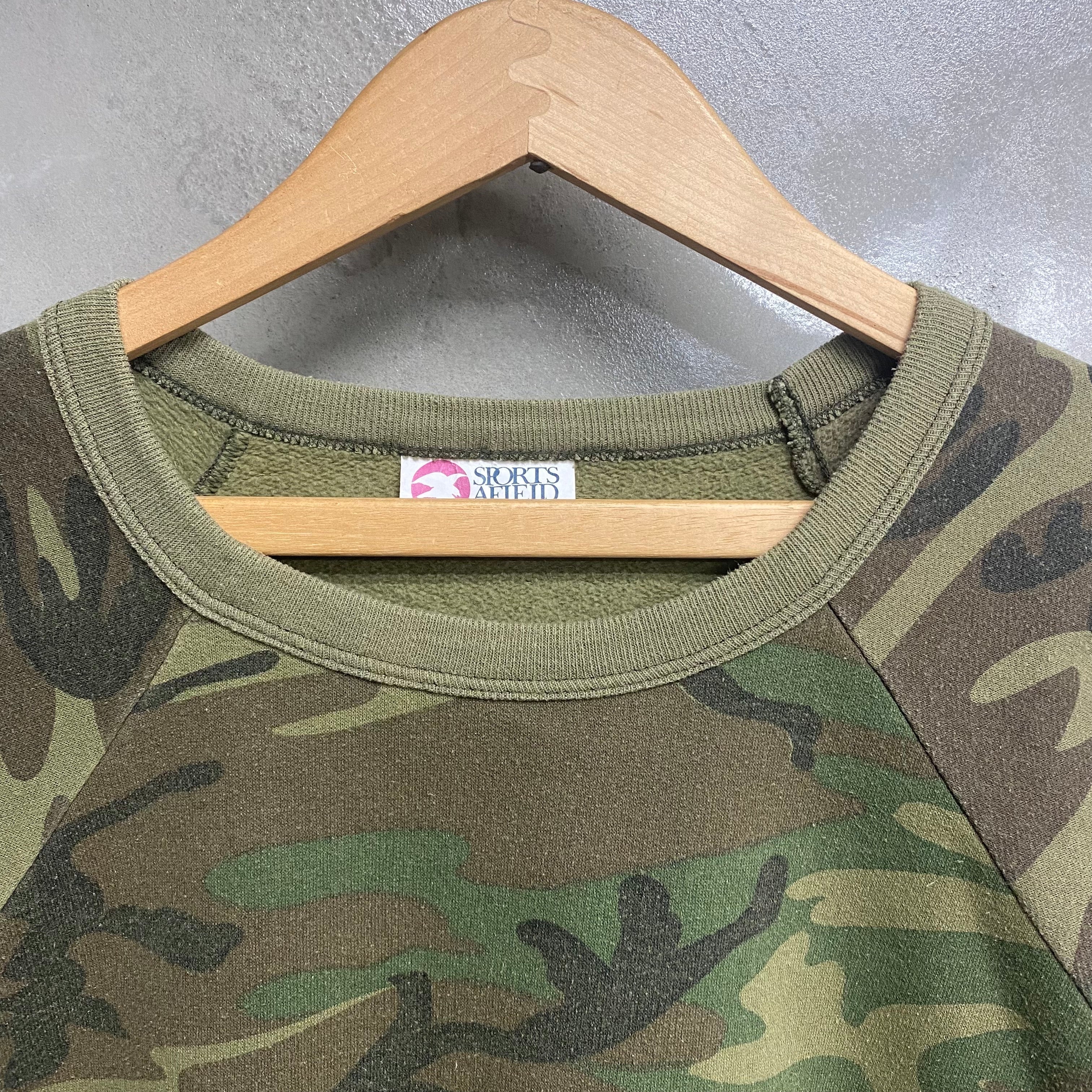 [ ONLY ONE ! ]  SPORTS AFIELD 80's- CAMOUFLAGE SWEAT SHIRT / Mr.Clean Select