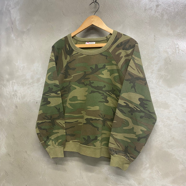 [ ONLY ONE ! ]  SPORTS AFIELD 80's- CAMOUFLAGE SWEAT SHIRT / Mr.Clean Select