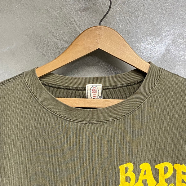 [ USED ] A BATHING APE CREW NECK SWEAT SHIRT ‘ BAPE CLASSICS ’ / USED STREET