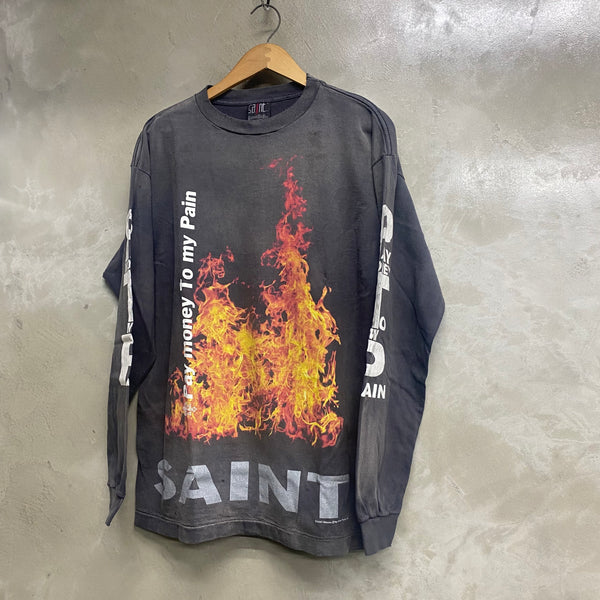 SAINT MICHAEL x Pay money To my Pain LONG SLEEVE T-SHIRTS ' SR TO SS ' -COLLABORATION-/ Saint Michael