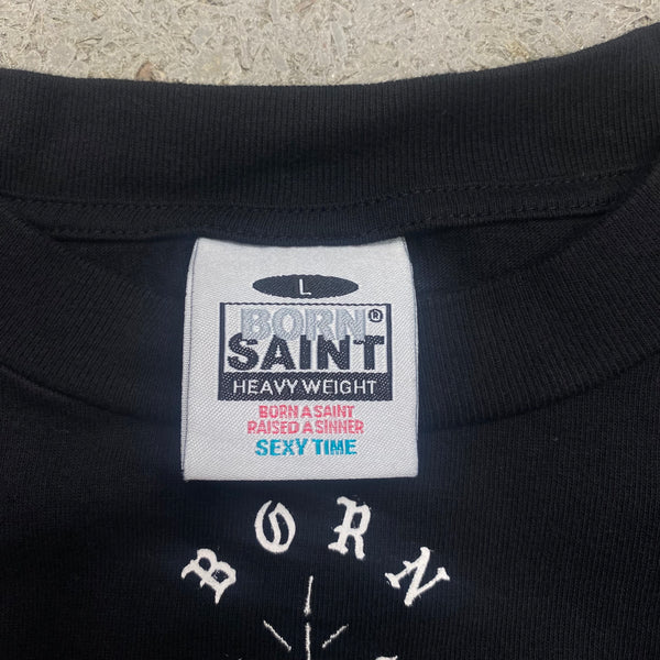 SAINT MICHAEL x BORN X RAISED SHORT SLEEVE T-SHIRTS ' BORN SAINT ' -COLLABORATION- / Saint Michael