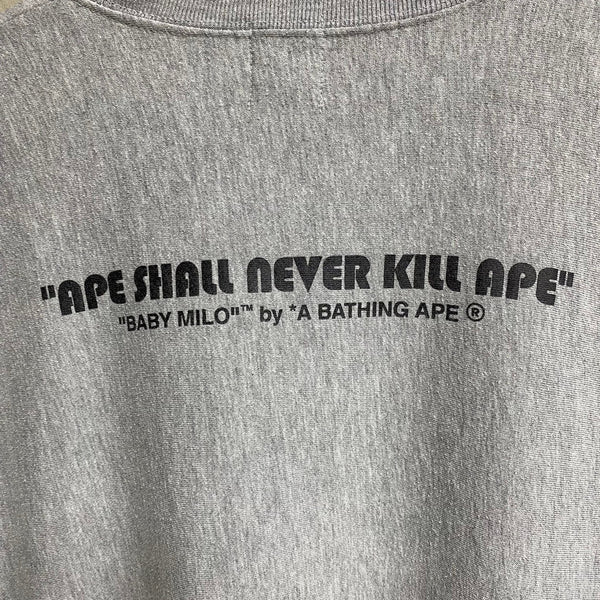 [ ONLY ONE ! ] A BATHING APE CREW NECK SWEAT SHIRT / ARCHIVE
