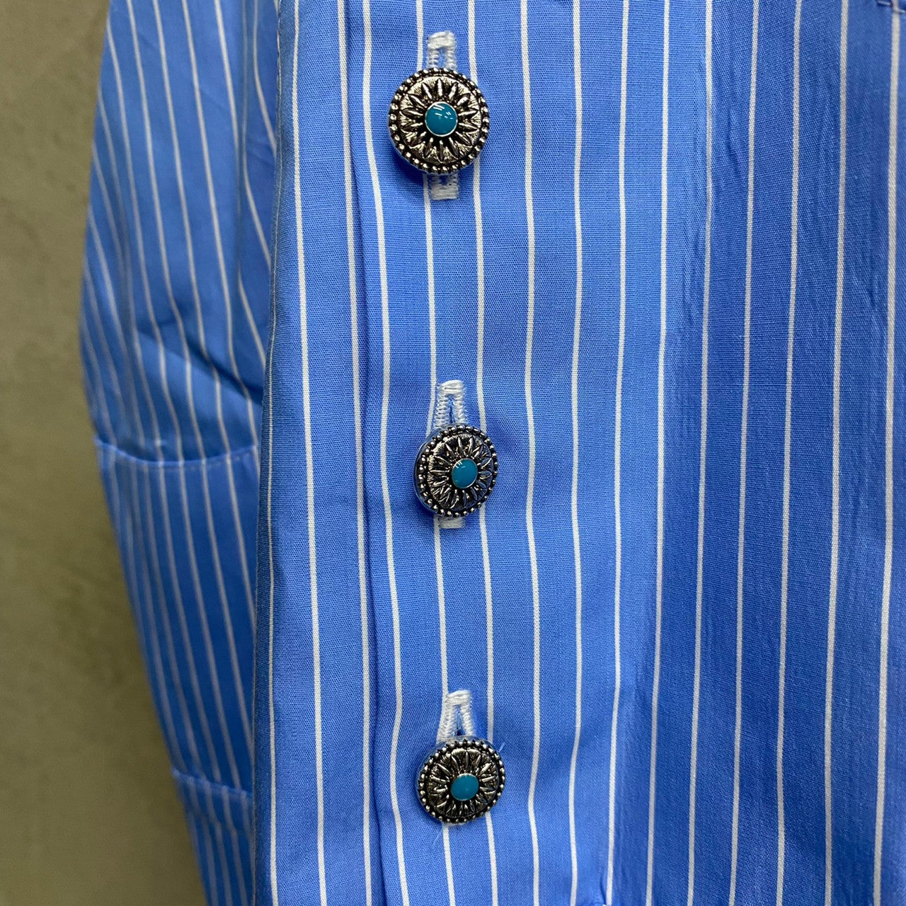 TENDER PERSON FLAME COLLOR STRIPE SHIRT / TENDER PERSON