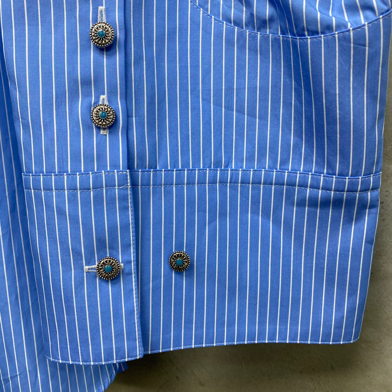 TENDER PERSON FLAME COLLOR STRIPE SHIRT / TENDER PERSON