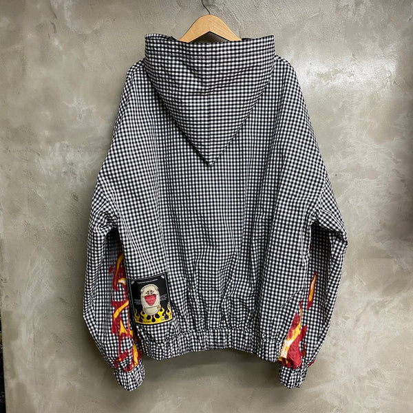 TENDER PERSON GINGHAM ZIP UP HOODIE / TENDER PERSON
