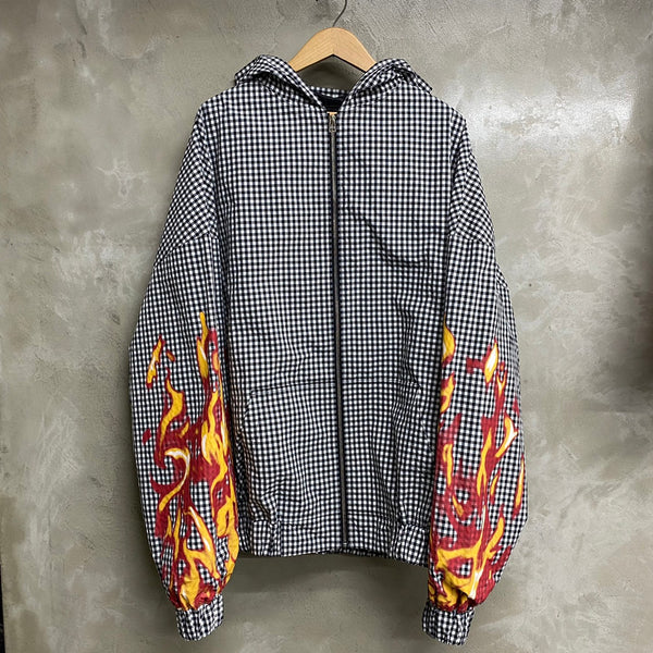 TENDER PERSON GINGHAM ZIP UP HOODIE / TENDER PERSON