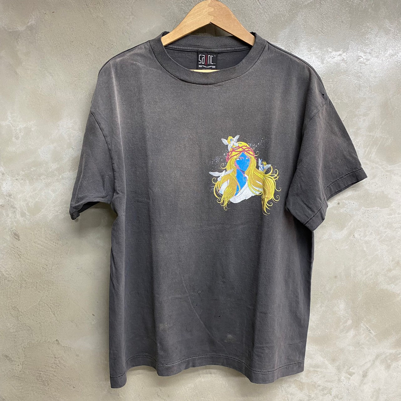 SAINT MICHAEL SHORT SLEEVE T-SHIRT ' BLUE FACE ' / Saint Michael