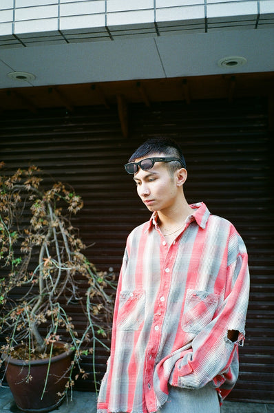 SAINT MICHAEL x SHERMER ACADEMY FLANNEL SHIRT -COLLABORATION-/ Saint Michael