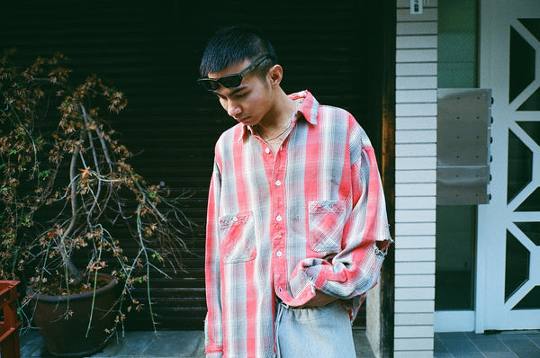 SAINT MICHAEL x SHERMER ACADEMY FLANNEL SHIRT -COLLABORATION-/ Saint Michael