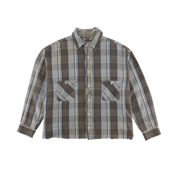 SAINT MICHAEL x SHERMER ACADEMY FLANNEL SHIRT -COLLABORATION-/ Saint Michael