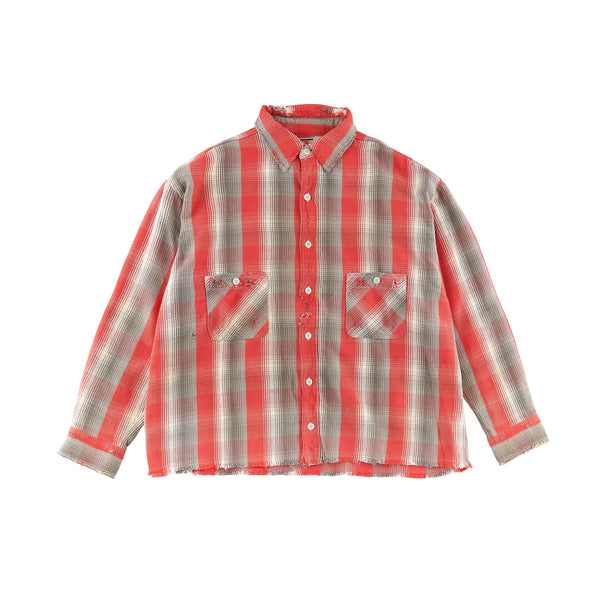 SAINT MICHAEL x SHERMER ACADEMY FLANNEL SHIRT -COLLABORATION-/ Saint Michael