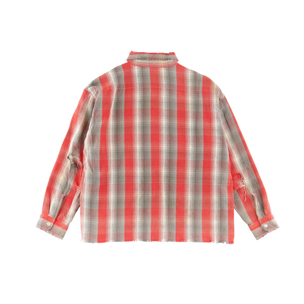 SAINT MICHAEL x SHERMER ACADEMY FLANNEL SHIRT -COLLABORATION-/ Saint Michael