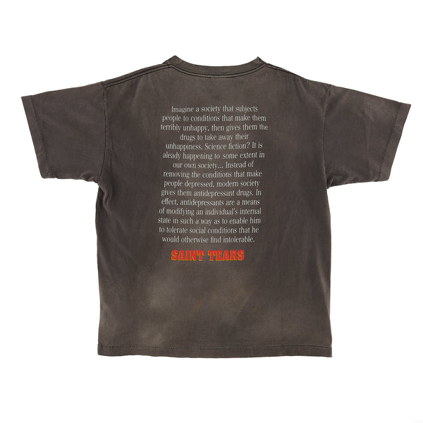 SAINT MICHAEL x DENIM TEARS T-SHIRTS 'PURPLELP F' -COLLABORATION-S/ Saint Michael