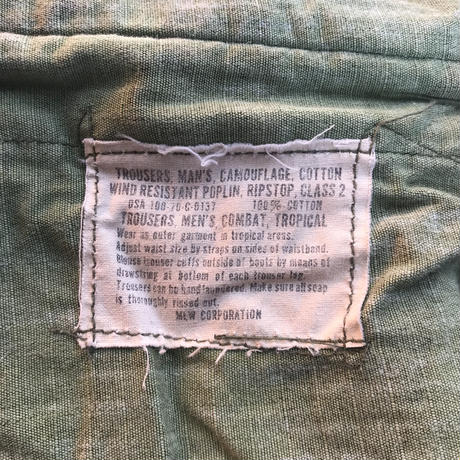 [ONLY ONE!] US ARMED FORCES JUNGLE FATIGUE TROUSERS / Mr.Clean Select