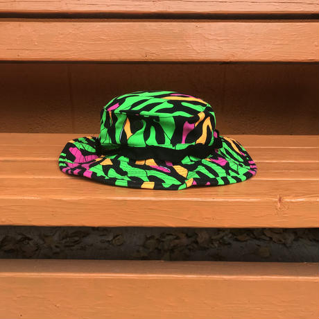 [ ONLY ONE ! ] NEW OLD STOCK JUNGLE NEON COLOR CAMO SUN HAT/ Mr.Clean Select