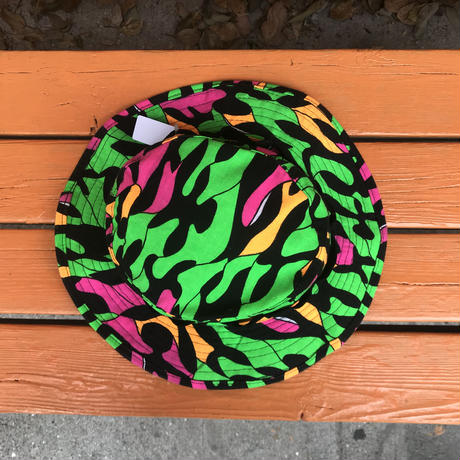 [ ONLY ONE ! ] NEW OLD STOCK JUNGLE NEON COLOR CAMO SUN HAT/ Mr.Clean Select