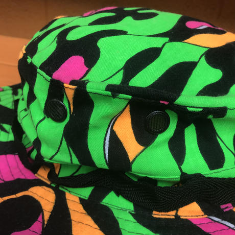 [ ONLY ONE ! ] NEW OLD STOCK JUNGLE NEON COLOR CAMO SUN HAT/ Mr.Clean Select