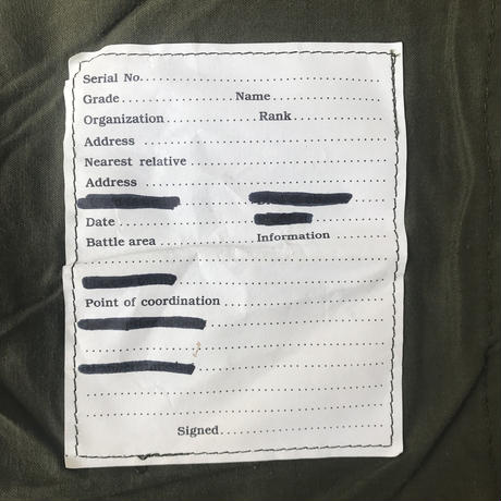 US ARMED FORCES PERSONAL EFFECTS BAG / Mr.Clean Select