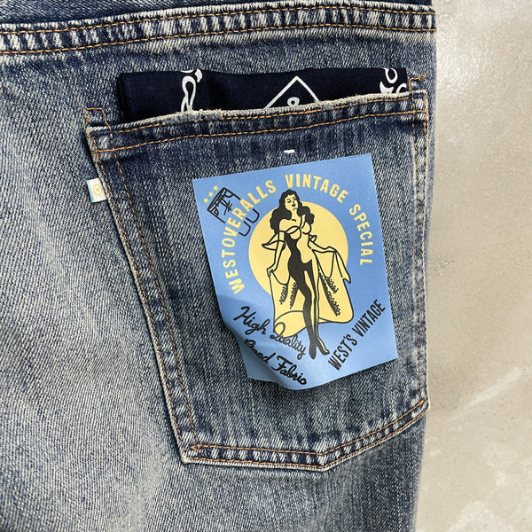 ［FINAL ONE ! ］WEST'S VINTAGE TWM 02 DENIM PANTS /WEST OVER ALLS