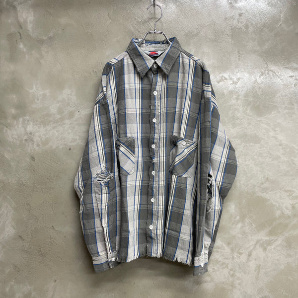 SAINT MICHAEL x SHERMER ACADEMY FLANNEL SHIRT -COLLABORATION-/ Saint Michael