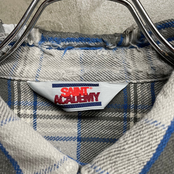 SAINT MICHAEL x SHERMER ACADEMY FLANNEL SHIRT -COLLABORATION-/ Saint Michael