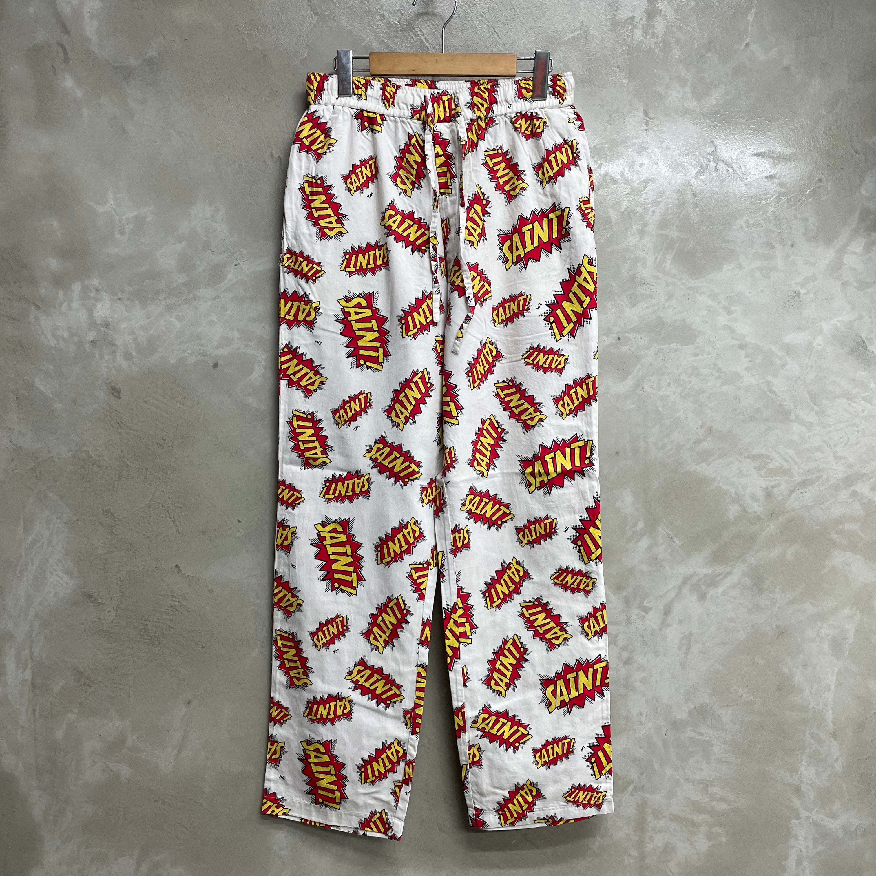SAINT MICHAEL PAJAMA PANTS ' POW ' / Saint Michael – ANEX -KOBE- SAINT MICHAEL PAJAMA PANTS ' POW ' / Saint Michael – ANEX -KOBE-