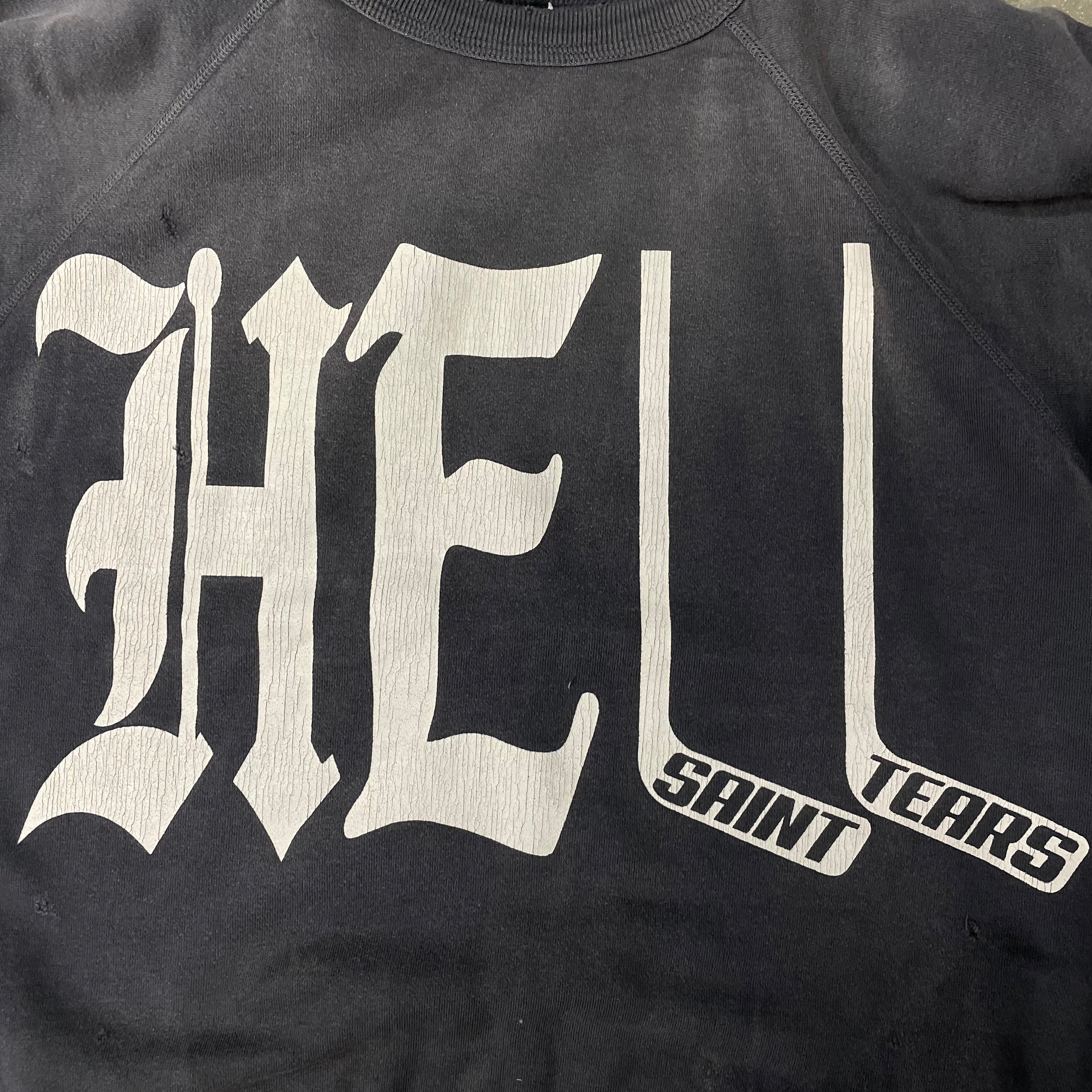 SAINT MICHAEL x DENIM TEARS RAGLAN SWEAT SHIRTS ' HELL ' / Saint Michael