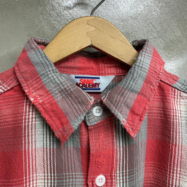 SAINT MICHAEL x SHERMER ACADEMY FLANNEL SHIRT -COLLABORATION-/ Saint Michael