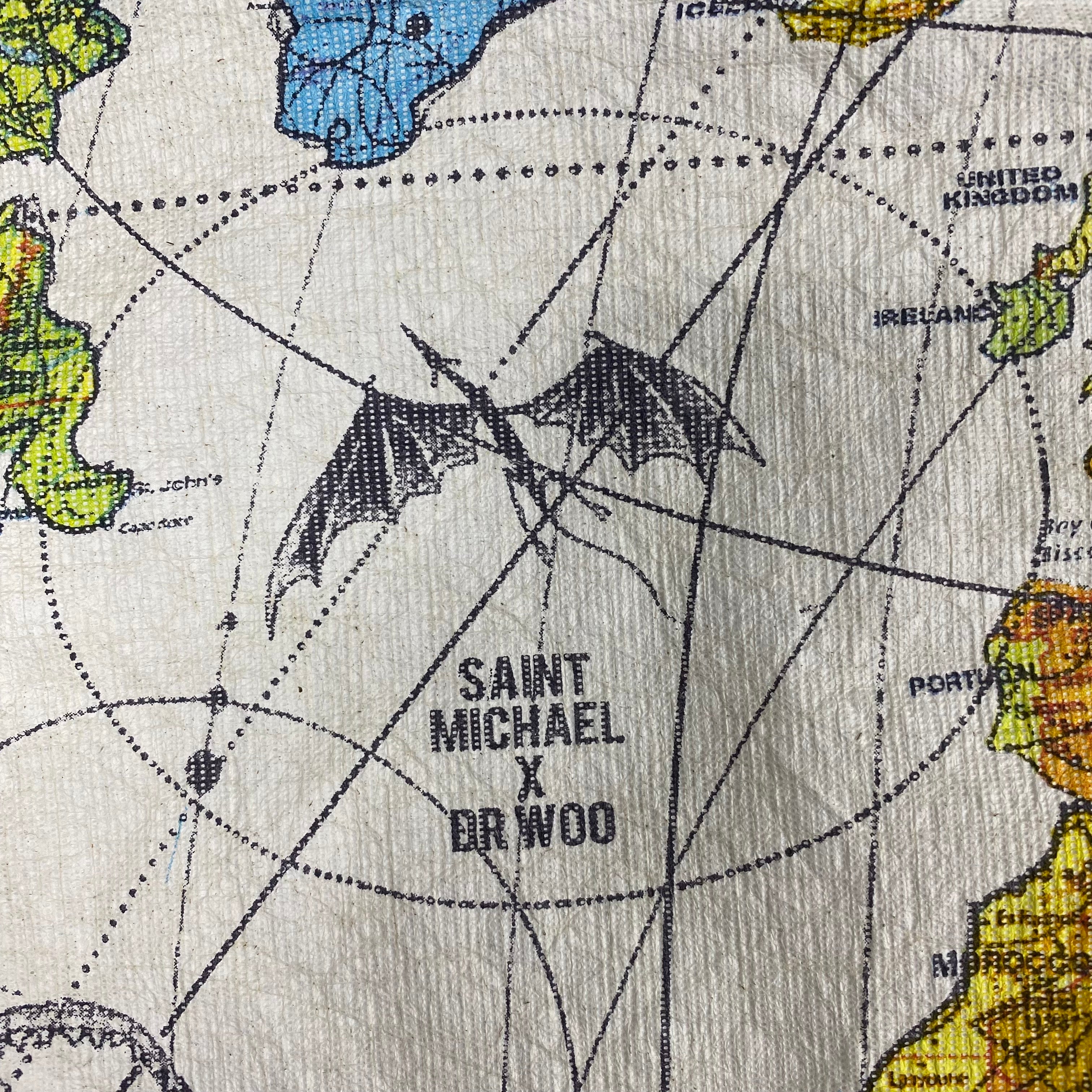 [ FINAL ONE ! ] SAINT MICHAEL × DR.WOO BJ_PARER JACKET ' WORLD MAP ' / Saint Michael