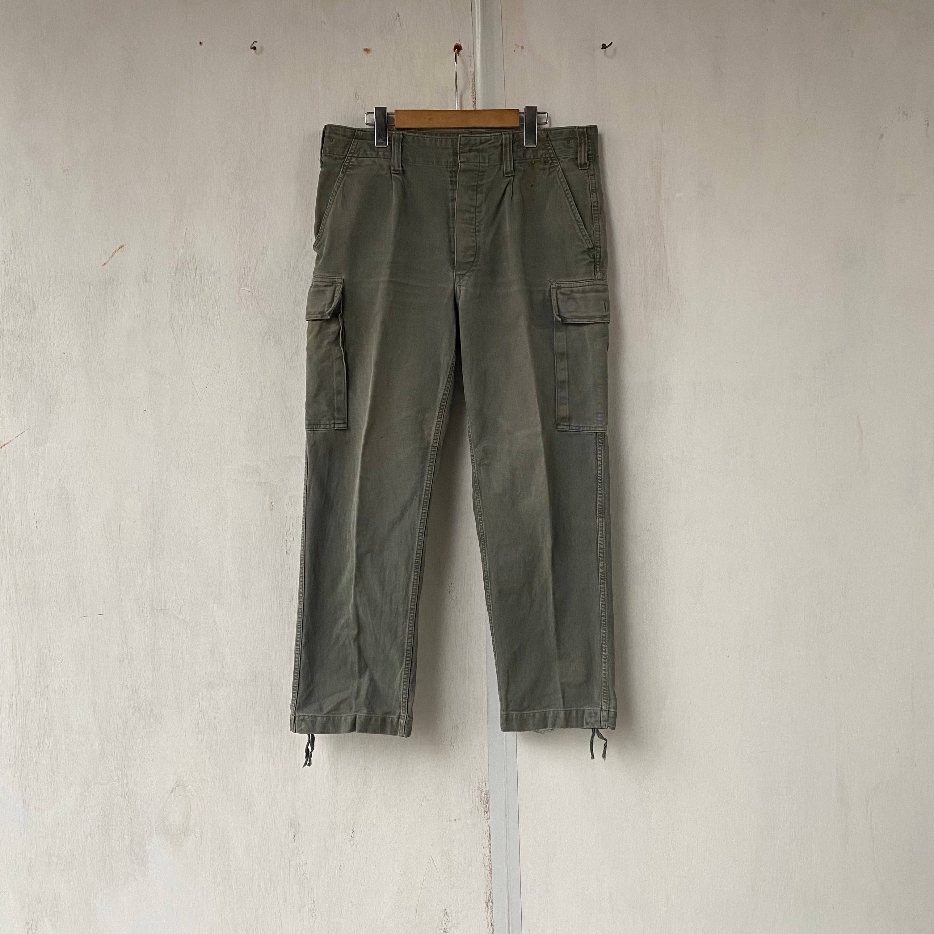 [ ONLY ONE ! ]  GERMAN MILITARY MOLESKIN FIELD TROUSERS / GERMAN MILITARY
