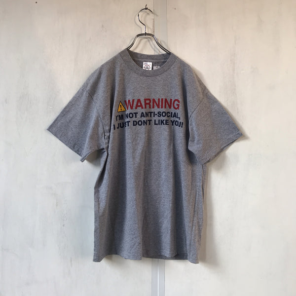 [ ONLY ONE !! ] WARNING SHORT SLEEVE  T-SHIRT / Mr.Clean Select
