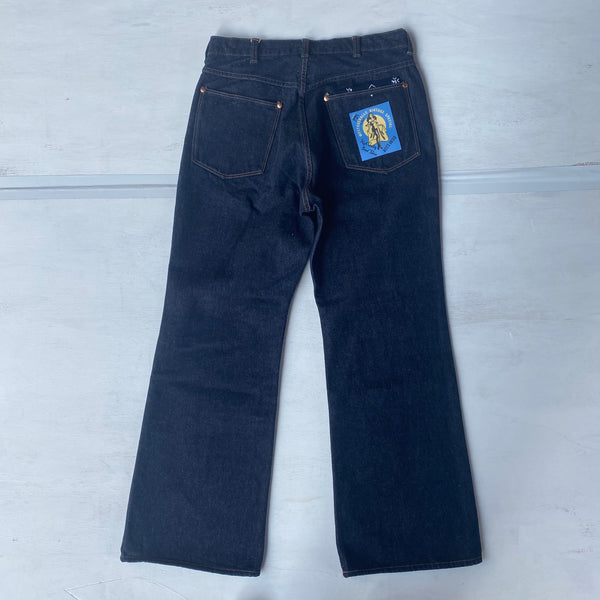 WEST'S VINTAGE 77WOA FLR DENIM PANTS /WEST OVER ALLS