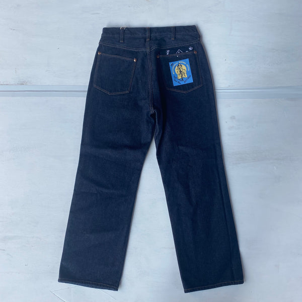 [ FINAL ONE ! ] WEST'S VINTAGE 11WOA STR DENIM PANTS /WEST OVER ALLS