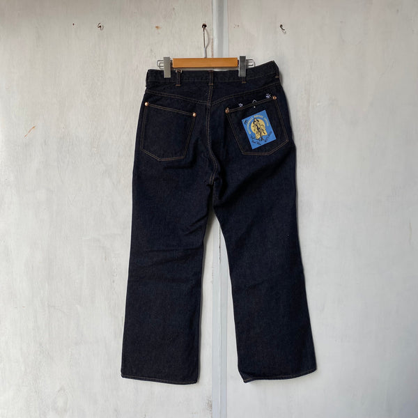 WEST'S VINTAGE 77WOA FLR DENIM PANTS /WEST OVER ALLS