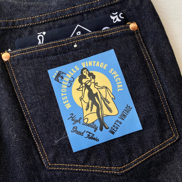 [ FINAL ONE ! ] WEST'S VINTAGE 11WOA STR DENIM PANTS /WEST OVER ALLS