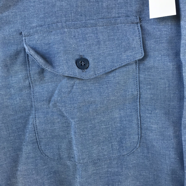 [ONLY ONE ! ] UTILITY CHAMBRAY LONG SLEEVE SHIRT /U.S. MILITARY