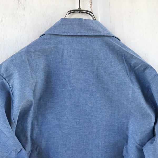 [ONLY ONE ! ] UTILITY CHAMBRAY LONG SLEEVE SHIRT /U.S. MILITARY
