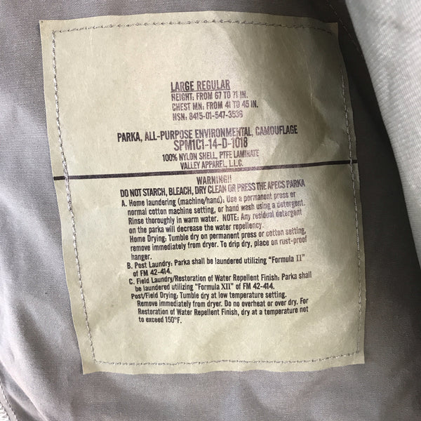 [ ONLY ONE ! ] US 14's- ACU GORE-TEX PARKA / U.S.MILITARY