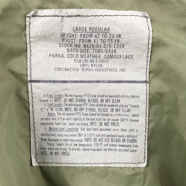 [ONLY ONE!] US ECWCS GORE-TEX PARKA 1st Gen. / Mr.Clean Select