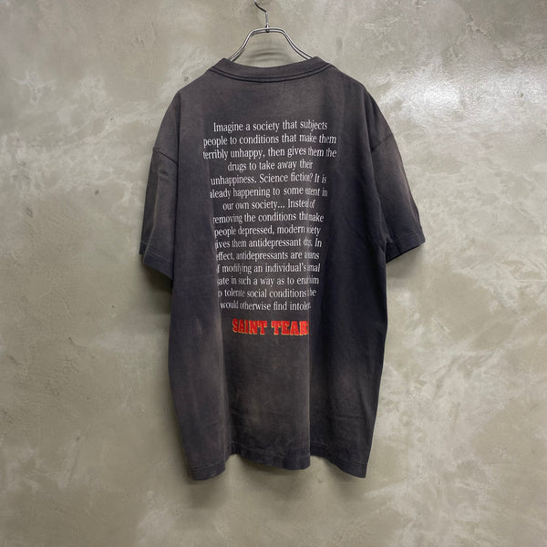 SAINT MICHAEL x DENIM TEARS T-SHIRTS 'PURPLELP F' -COLLABORATION-S/ Saint Michael